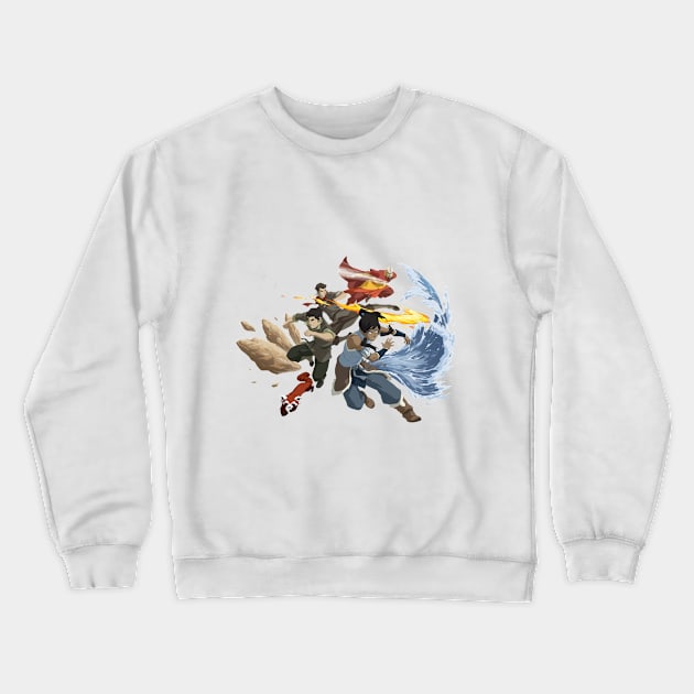 The Gaang av Crewneck Sweatshirt by wizooherb